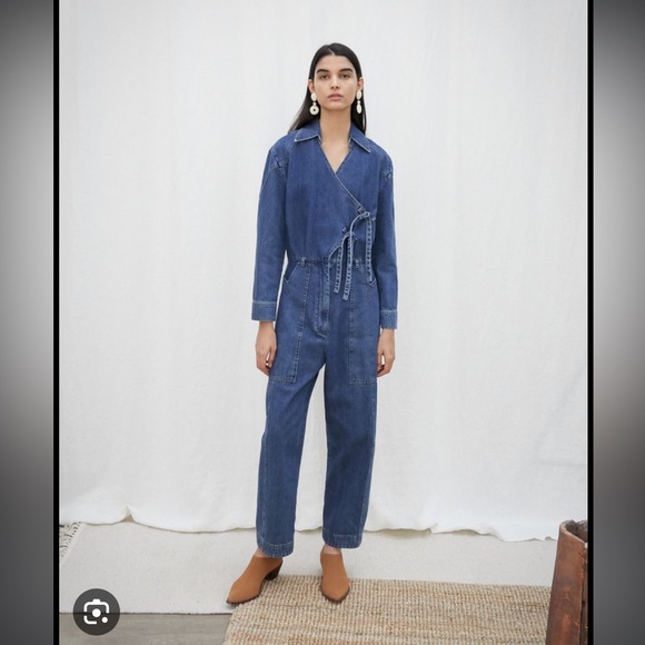 Nanuska Naki tied front denim boilersuit- indigo (BNWOT) XS - Picture 6 of 6